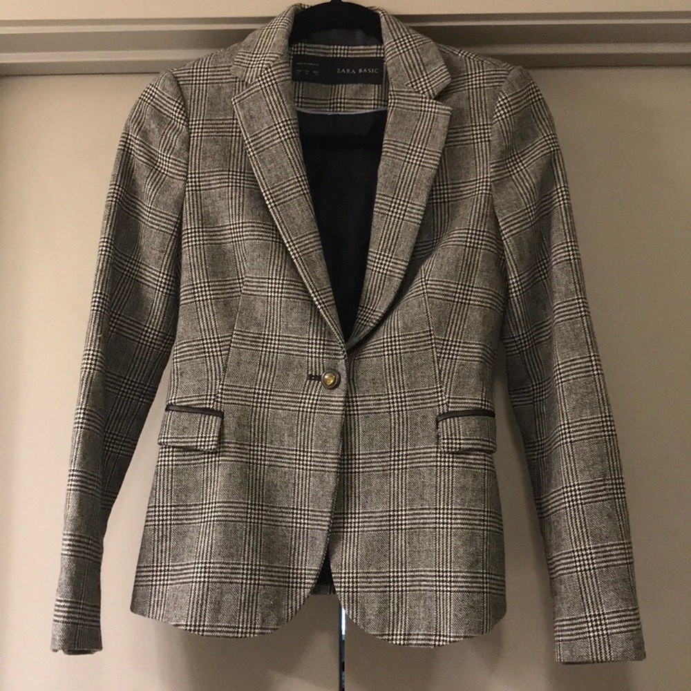 ZARA plaid blazer